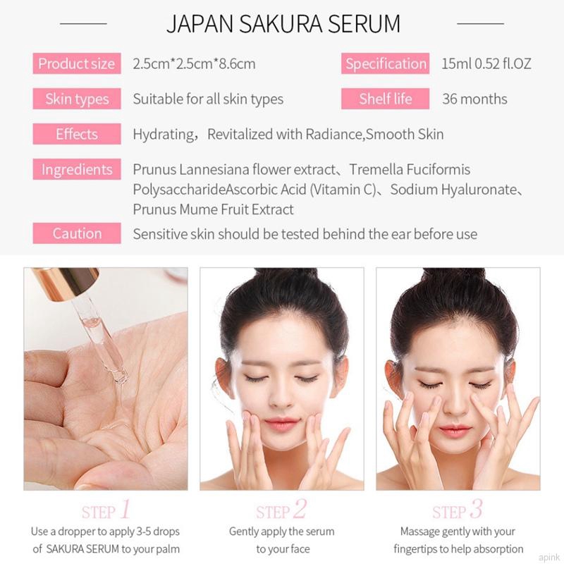 Tinh chất hoa anh đào LAIKOU dưỡng ẩm và làm săn chắc da