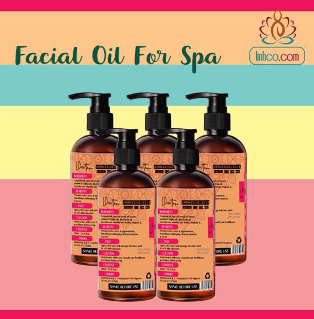 Tinh Dầu Massage Mặt Chuyên Dụng Cho Spa chai 300ml - Facial Oil For Spa/Home