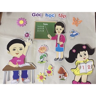 Tranh dán các góc theo chủ đề cho mầm non