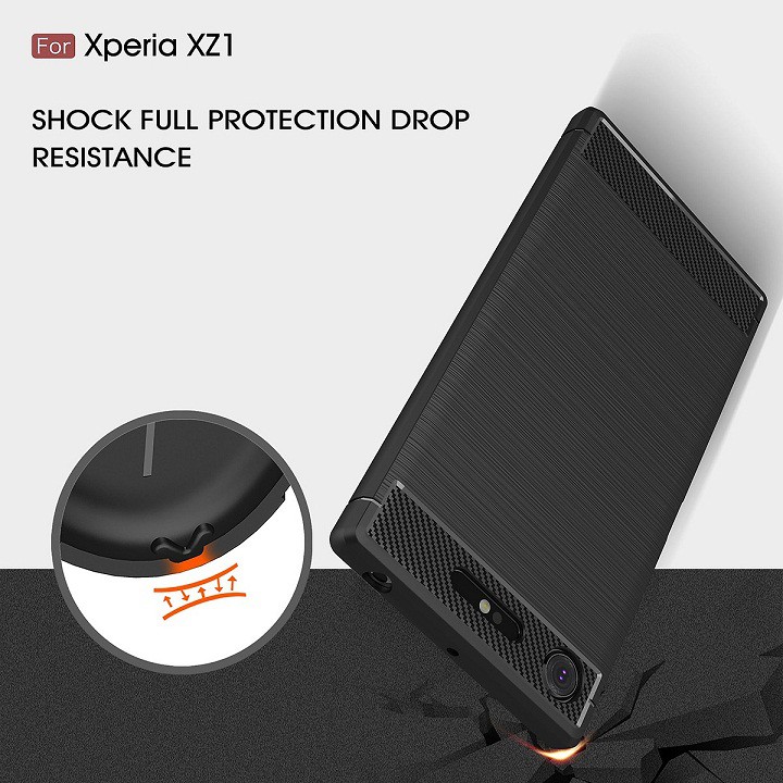 Ốp lưng chống sốc Likgus cho Sony Xperia XZ1 (chống trầy, chống va đập, chống vân tay) - Hàng chính hãng