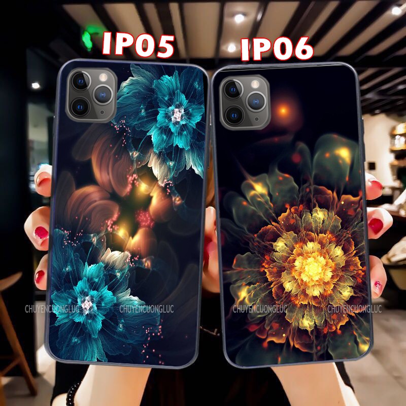 [SALE] ỐP lưng kính cho iphone 12/ 12 PRO/ 12 PROMAX/ 12 MINI in hình hoa lá siêu hot