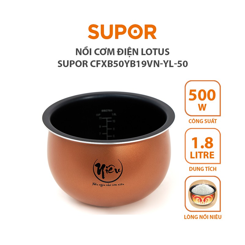 Nồi cơm điện Supor CFXB50YB19VN-YL-50