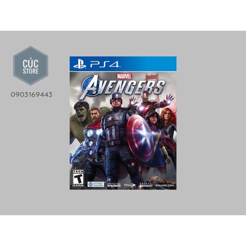 Đĩa chơi game PS4: Marvel's Avengers