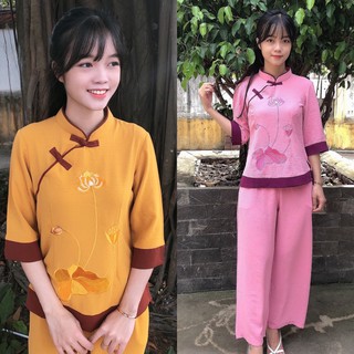Đồ lam đi chùa # sẩm vải đũi