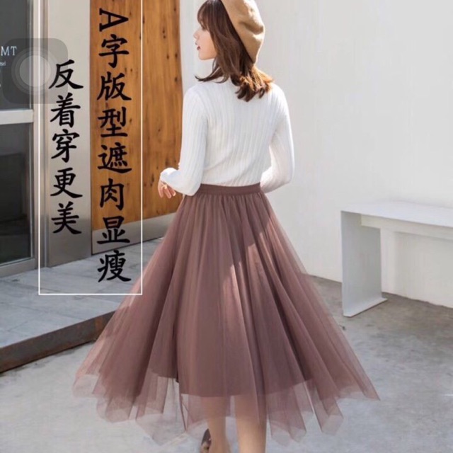 Váy voan mặc được 2 kiểu