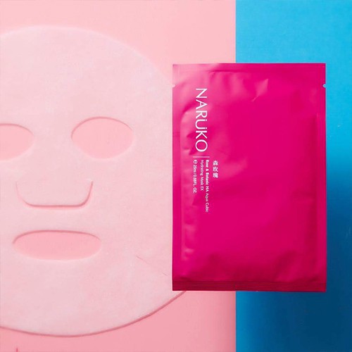 Miếng Lẻ Mặt Nạ Naruko Cấp Nước Sâu & Sáng Da Hoa Hồng Nhung Rose and BOTANIC HA Aqua Cubic Hydrating Mask EX Bản Đài