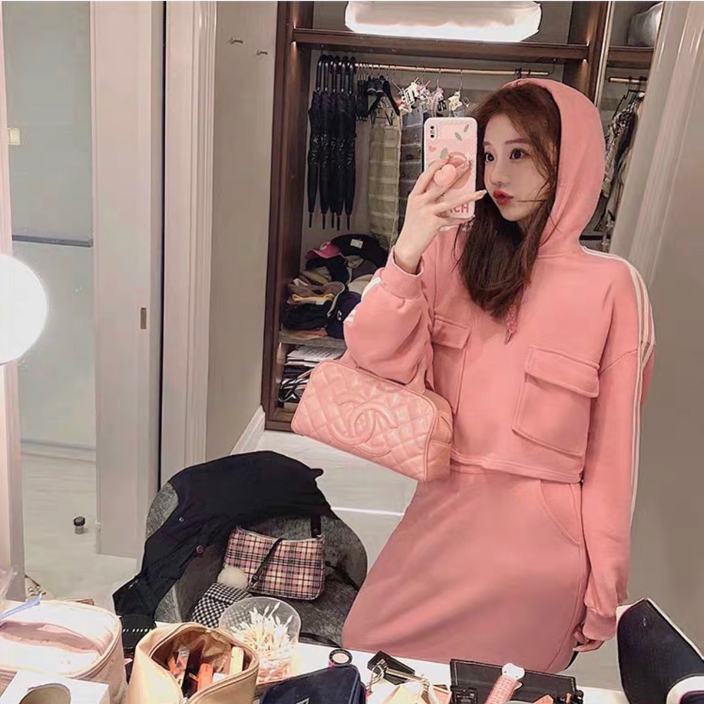 Bộ nỉ nữ form rộng áo hoodie nữ chất dày phong unisex mặc đi học đi chơi có mũ thời trang ulzzang hàn quốc 2021 ATD005 | BigBuy360 - bigbuy360.vn