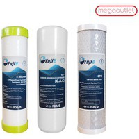 Combo 3 lõi lọc nước Fujie RO lõi số 1,2,3 (lõi PP+ OCB+ CTO) hàng chính hãng