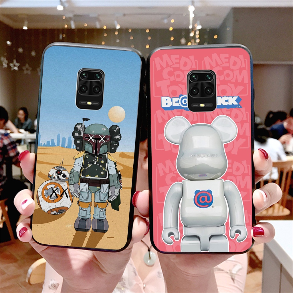 Ốp lưng điện thoại Xiaomi Redmi Note 9-Xiaomi Redmi Note 9S-Xiaomi Redmi Note 9 Pro bearbrick cực đáng yêu-giá cực rẻ