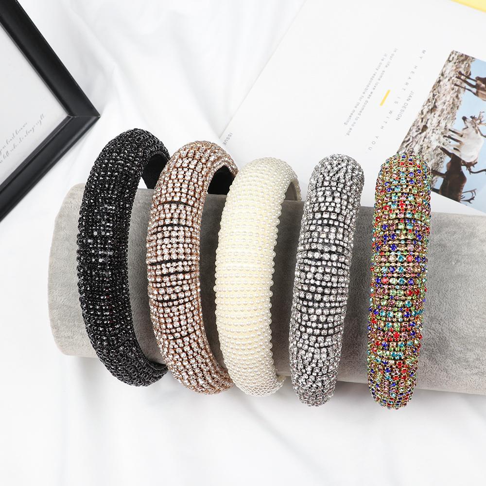 JUNE Băng Đô Handmade Đính Đá Sang Trọng Cho Nữ