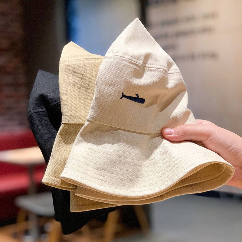 Mũ Bucket Nữ KOBI Vải Dày, Nón Bucket Nữ Hàng Hiệu Hàn Quốc họa tiết cá heo Unisex Phong cách trẻ trung cá tính