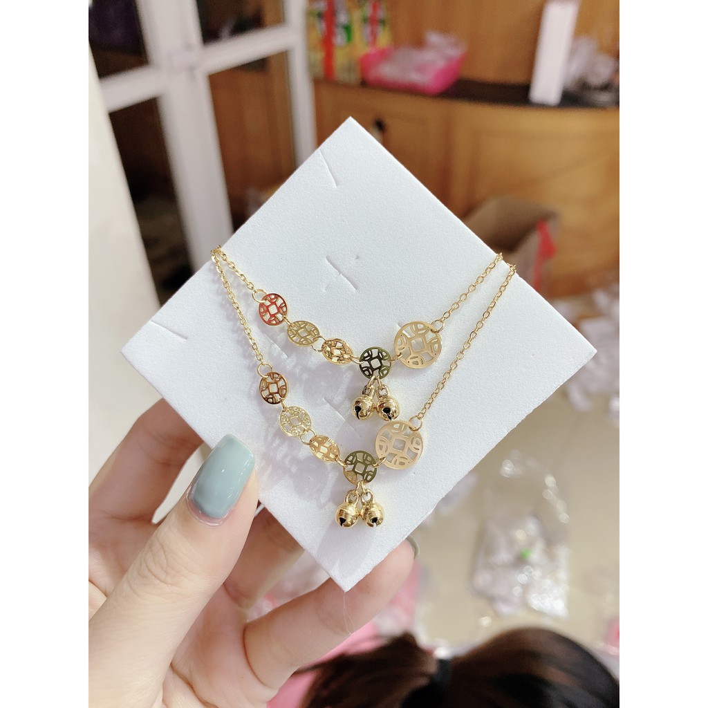 [Mã FAMAYFA giảm 10K đơn 50K] Lắc chân titan, lắc chân quả chuông xinh , Lc09 | BigBuy360 - bigbuy360.vn