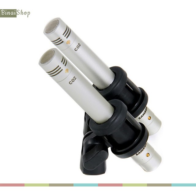 Micro Condenser Cho Nhạc Cụ Samson C02( bộ 2micro)