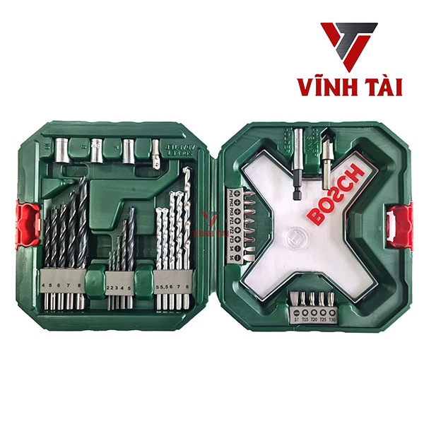 Bộ Mũi Khoan Và bắt Vít Bosch 34 chi tiết, dùng để khoan sắt - gỗ - tường - bắt vít - bắt bulong - Vĩnh Tài store