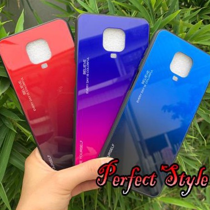 Ốp lưng mặt kính cầu vồng cho Xiaomi note 9s / note 9 pro max