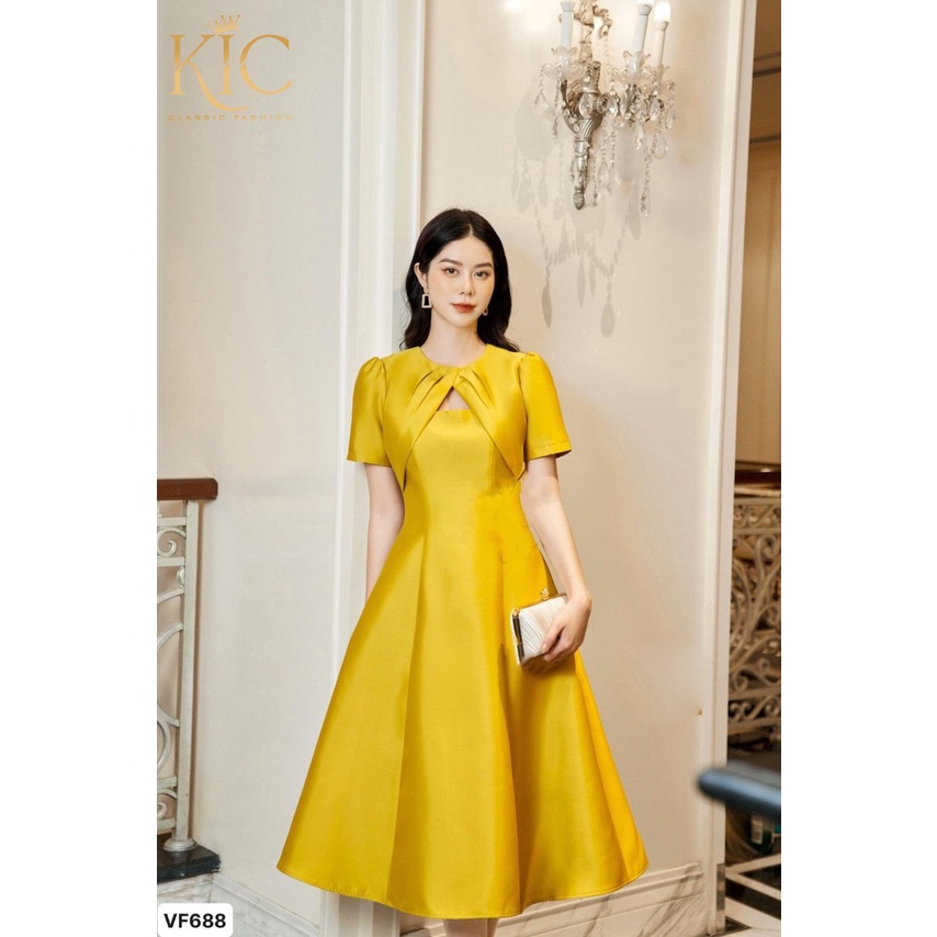 Đầm dự tiệc dáng xoè form dài sang trọng  GOZA VF688