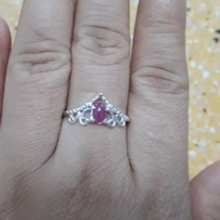 Combo 02 nhẫn bạc đính ruby và đá moon