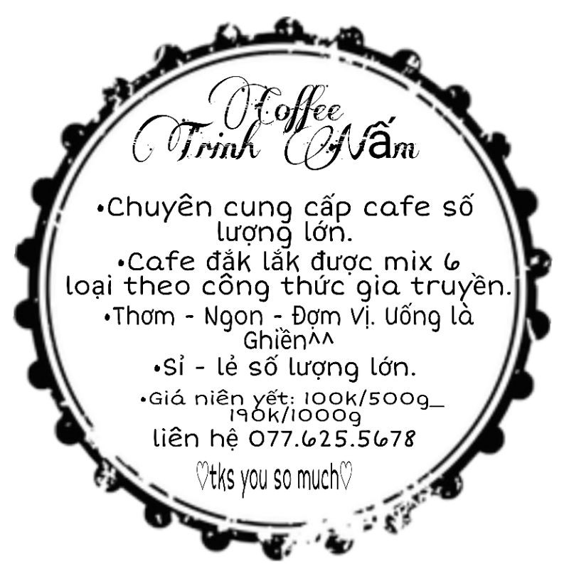 Cà Phê Đen Pha Phin (Mix 6 loại theo công thức gia truyền)