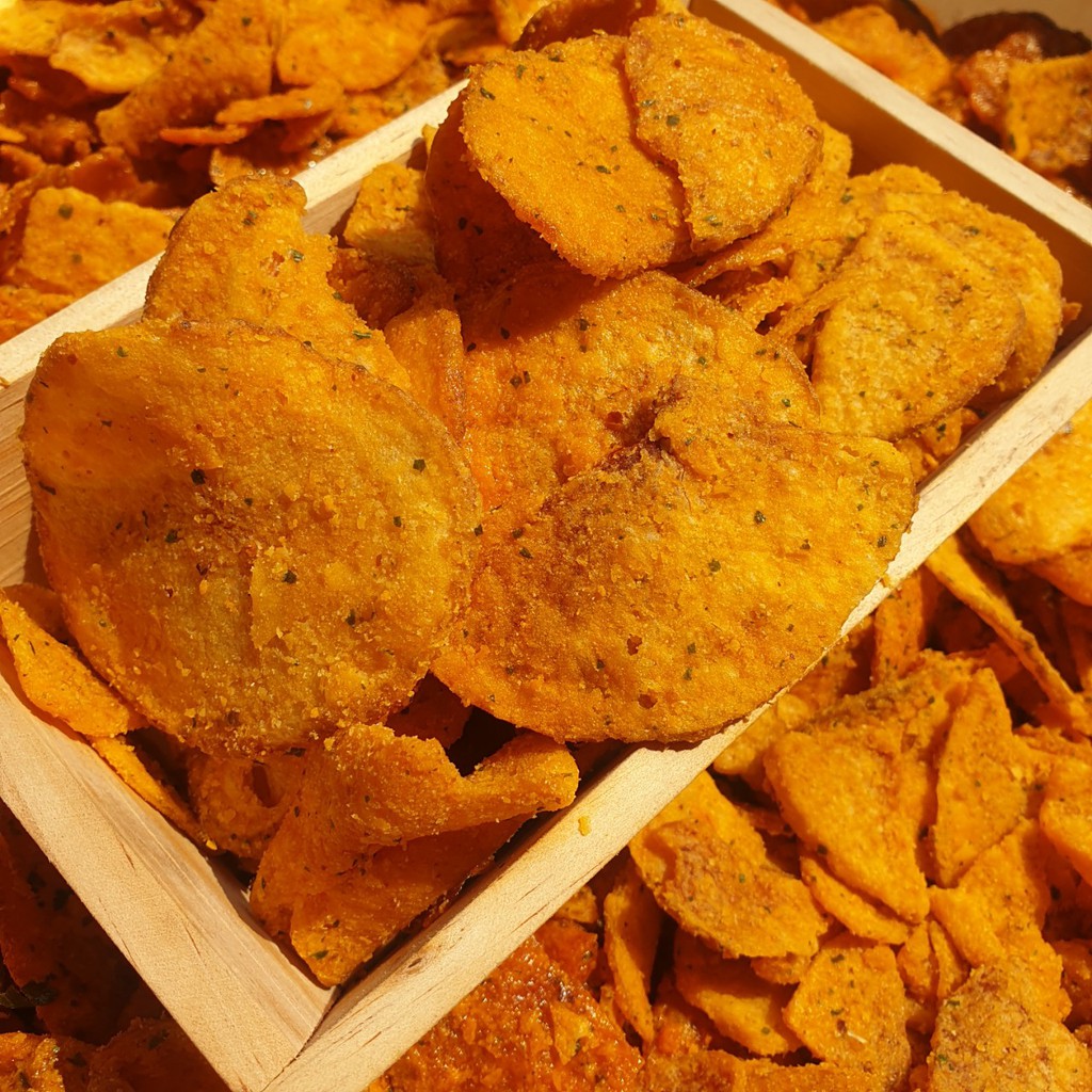 Khoai Tây Lát Lắc Trứng Muối Túi 500Gram