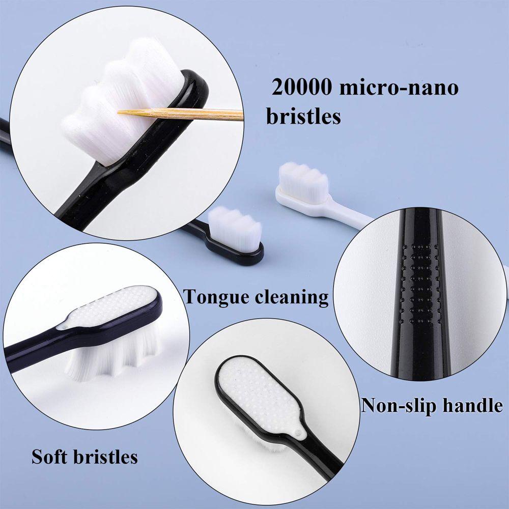 Bàn Chải Đánh Răng Nano Siêu Mịn Hình Sóng Tiện Dụng Mang Theo Du Lịch