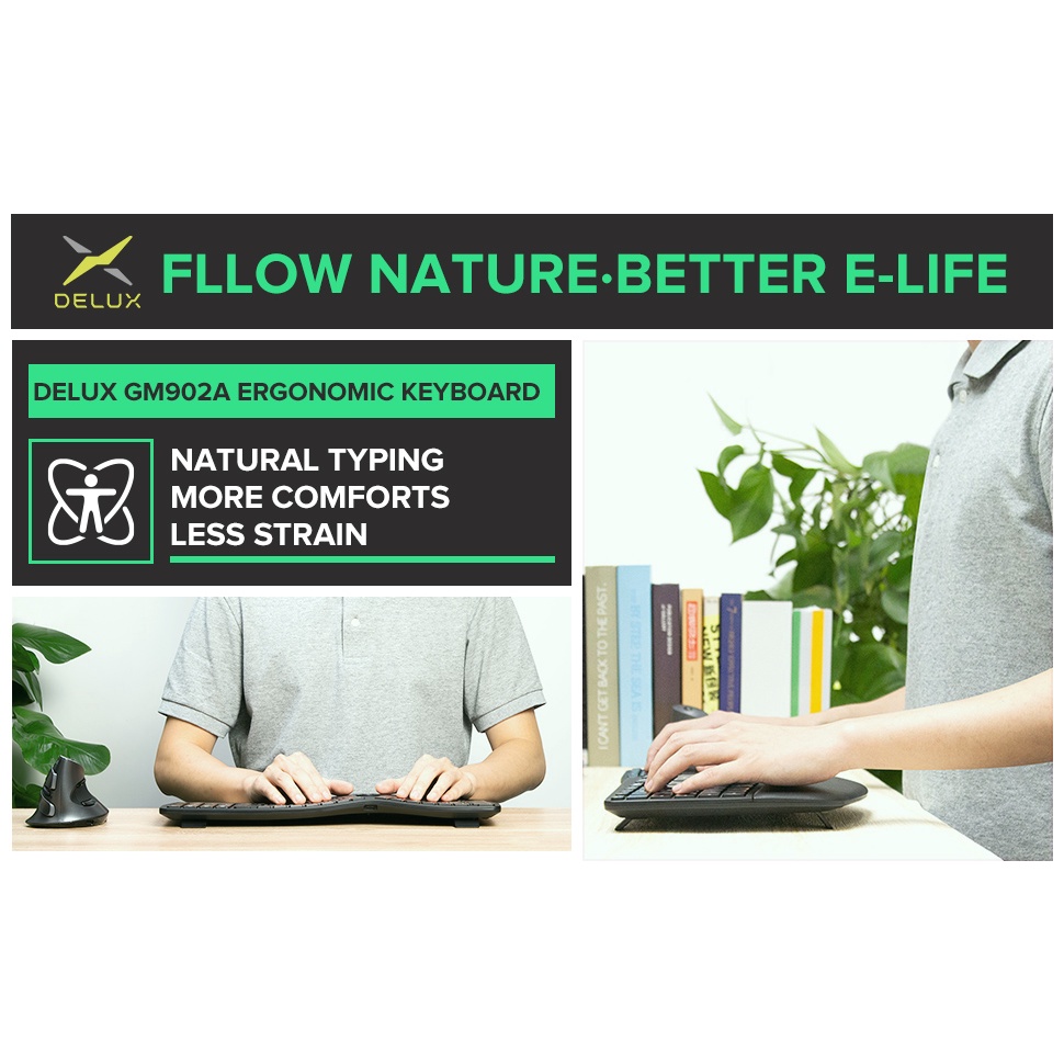 Bàn Phím Không Dây Delux GM902 Chất Lượng Cao