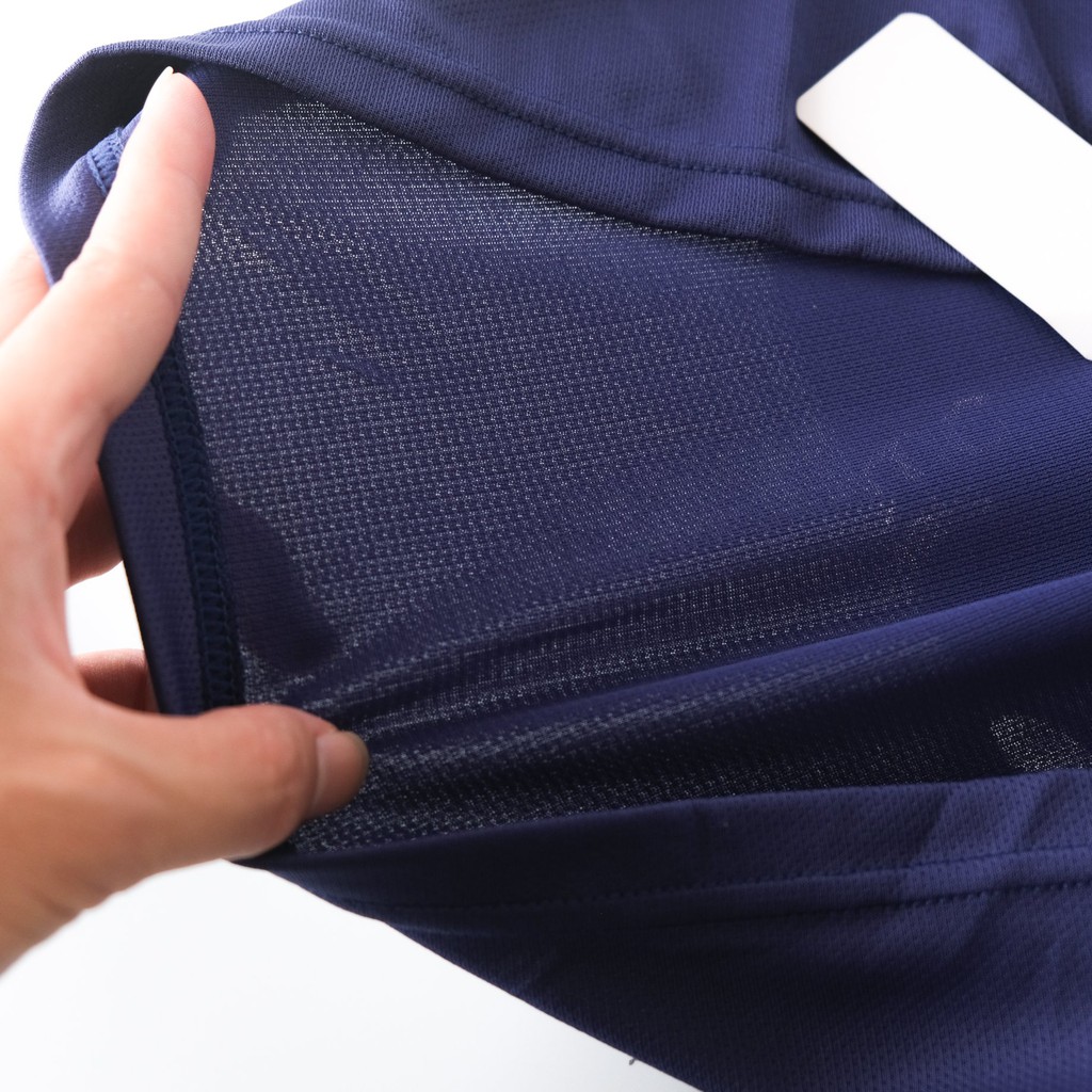 Áo thun thể thao, áo phông thể thao nam Descente chất Polyester vải lưới giống bộ đá bóng chuyên chơi thể thao