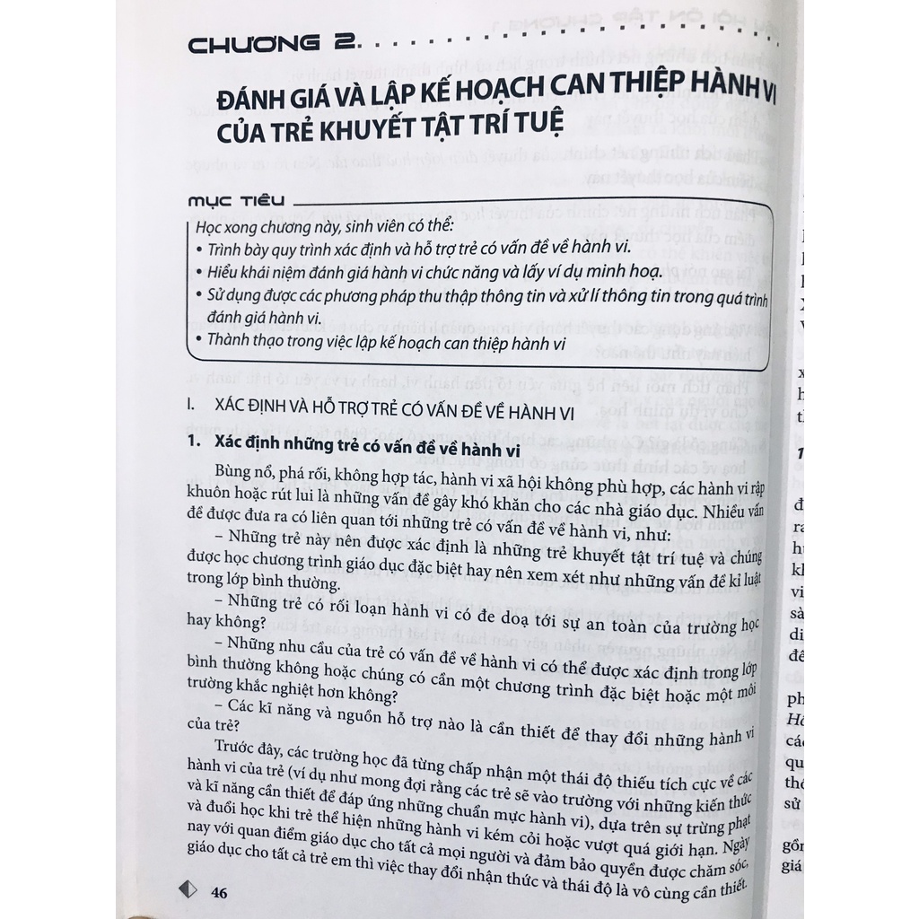 GT quản lí hành vi của trẻ khuyết tật trí tuệ