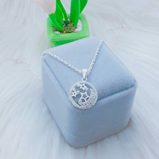Dây chuyền bạc ta cho bé mặt sao