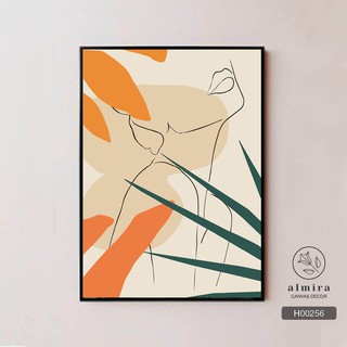 Tranh treo Cô gái nghệ thuật -  tặng đinh treo 3 chân