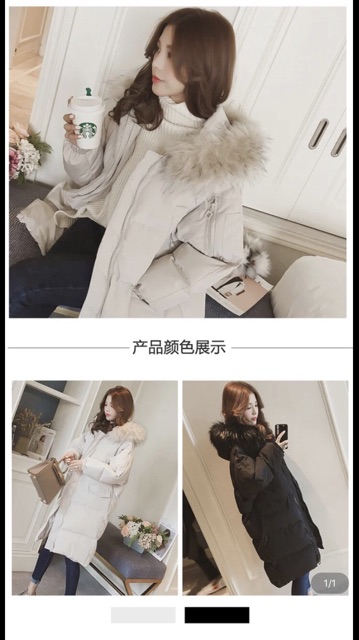 (HÀNG SẴN) Áo Phao Cổ Lông Dáng Dài Hàng QCCC | BigBuy360 - bigbuy360.vn