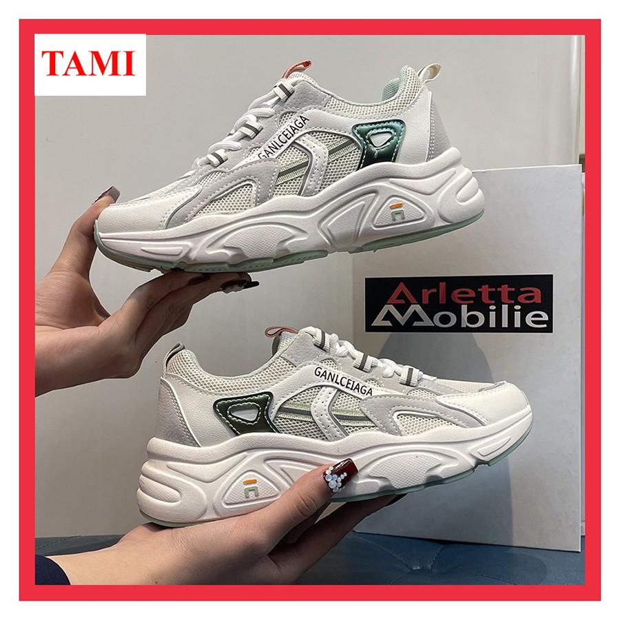 (FREESHIP)Giày thể thao sneaker nữ hiện đại với thiết kế cao cấp phong cách hàn quốc TAMI-AD0049