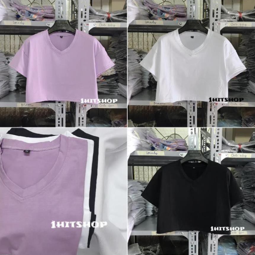 Áo Croptop CỔ TIM TRƠN 01 Nữ