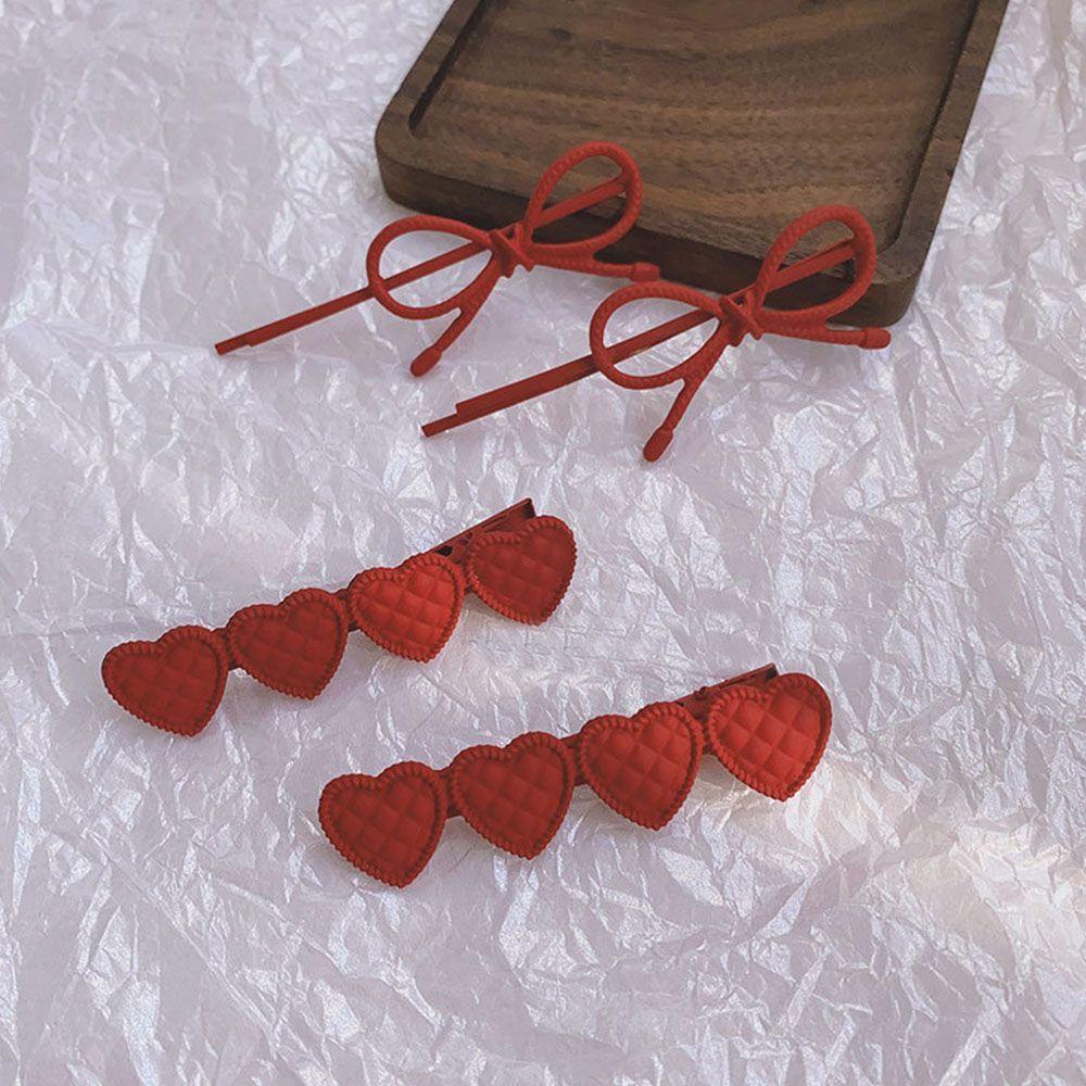 Kẹp Tóc Hình Trái Tim Nhỏ Xinh Xắn Thời Trang Cho Bạn Gái