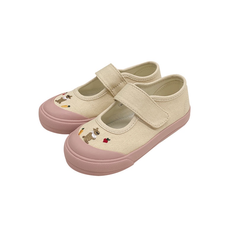 Giày Lười Vải Canvas Đế Mềm Nhẹ Thoải Mái Thời Trang Mùa Xuân Cho Bé Gái