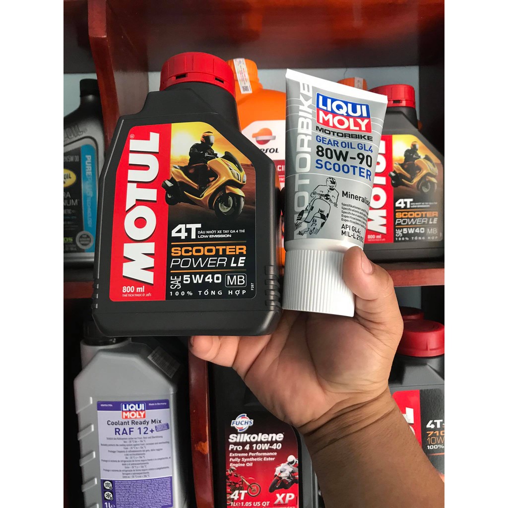 Combo Nhớt Motul Soocter + Lap Liqui