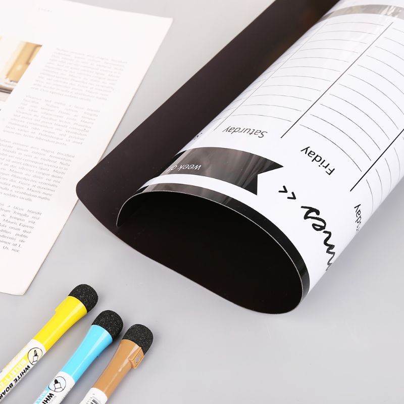 Bảng kế hoạch từ tính màu trắng tiện dụng để ghi chú