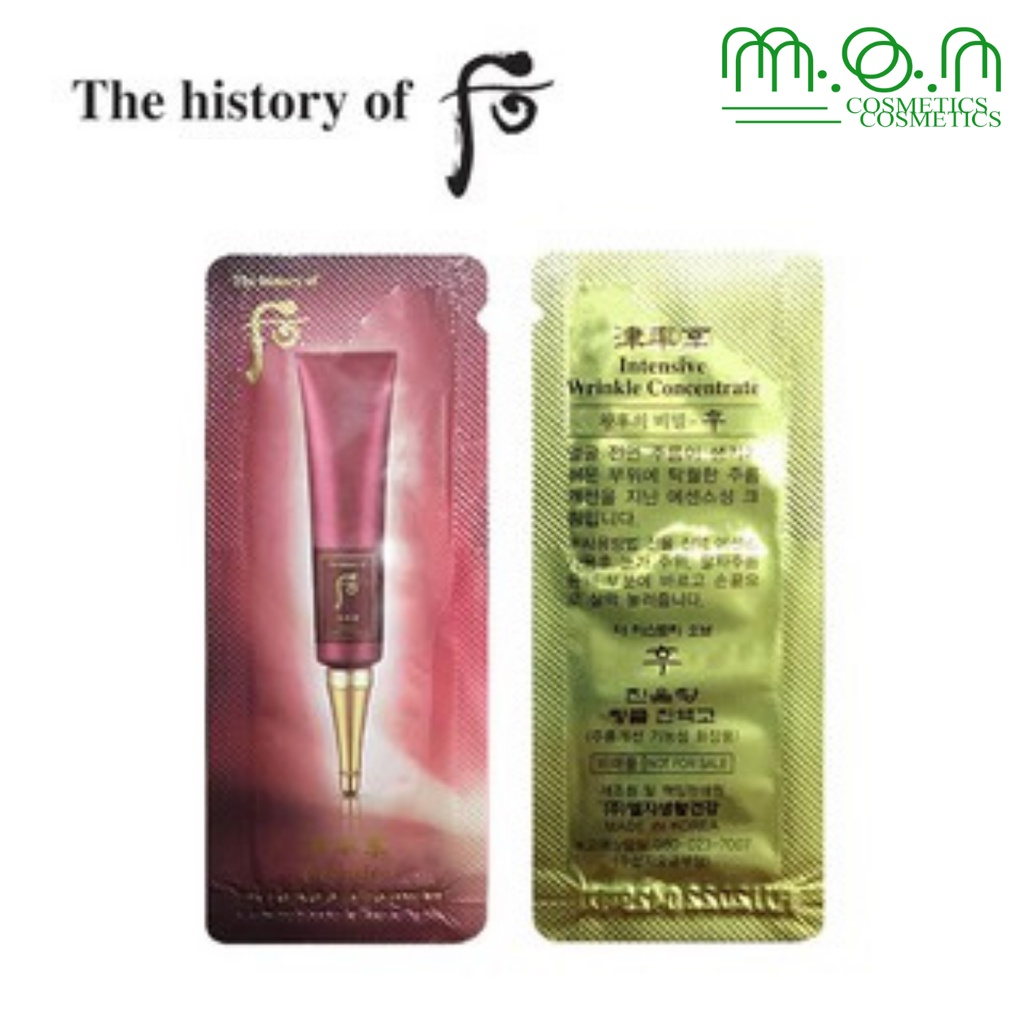 Kem chống nhăn vùng mắt Whoo đỏ Intensive Wrinkle Concentrate 1/gói - Kem chống nhắn Whoo đỏ | BigBuy360 - bigbuy360.vn