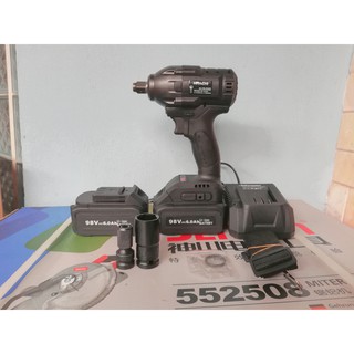 Máy Siết Bulong Hitachi 98V Không Chổi Than-Pin Chuẩn 10 Cell