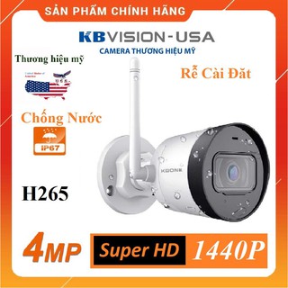 Camera IP Hồng Ngoại Không Dây 4.0 Megapixel KBVISION KBONE KN-4001WN - Hàng Chính Hãng