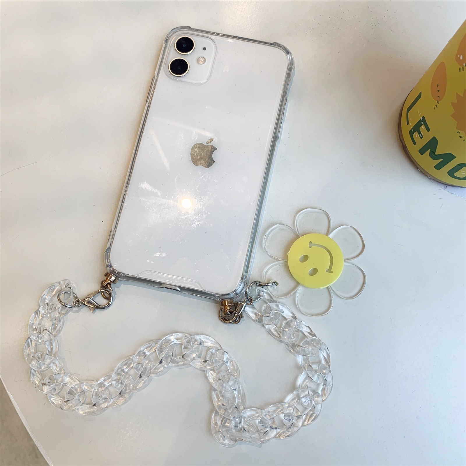 Ốp Điện Thoại Trong Suốt Hình Hoa Hướng Dương Có Dây Đeo Cho Iphone 11pro / Max Apple X / Xs / Xr / Se | BigBuy360 - bigbuy360.vn
