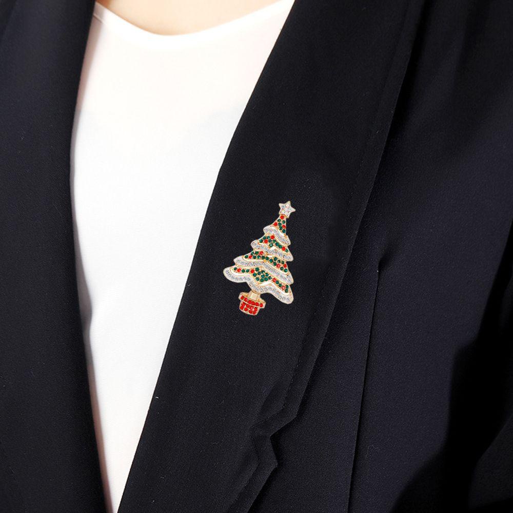 Ghim Cài Áo Hình Cây Thông Giáng Sinh Dễ Thương|Phụ Kiện Quần Áo Thời Trang Dễ Thương Cho Bé Gái