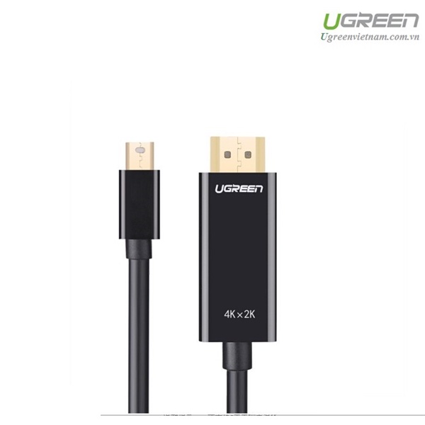 Cáp chuyển Mini DisplayPort to HDMI 4K Cao cấp Ugreen 20848 Dài 1,5m - Hàng Chính hãng