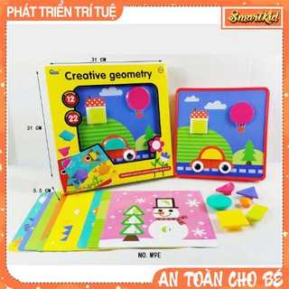 Đồ Chơi Ghép Hình Ghép Nút 12 Tranh Sáng Tạo Cho Bé 1 Tuổi