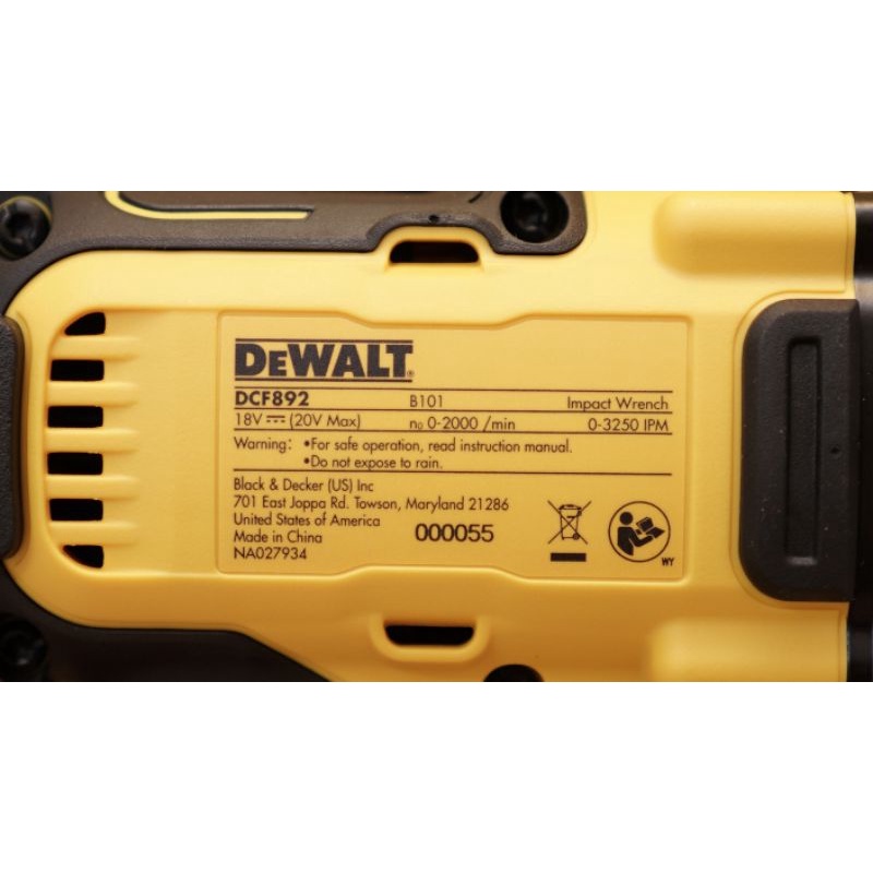 DMTT Bulong Pin 20v Dewalt DCF892N Chính Hãng BH 36 tháng