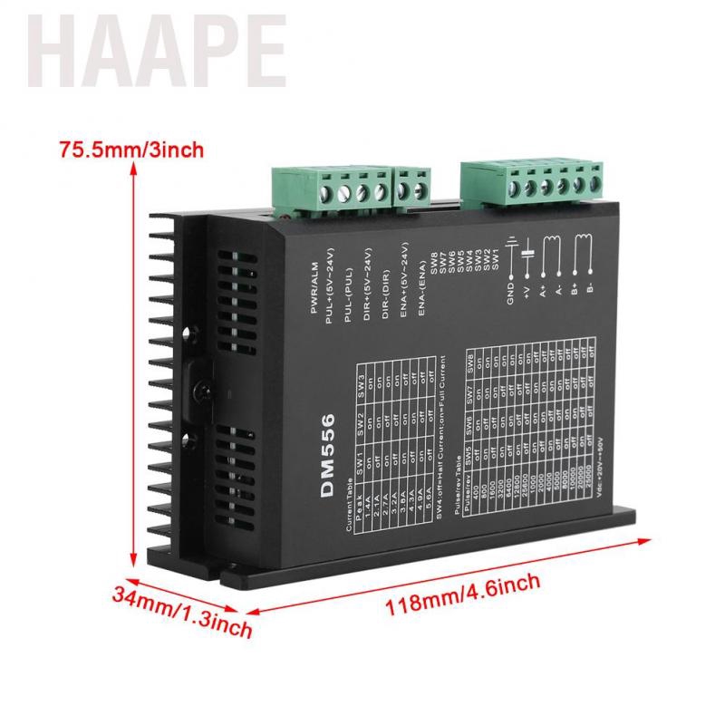 Động Cơ Bước Haape (Lớn) Qianmei Dm556 2-phasesese 42/57 24v-50v Dc