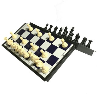 Đồ chơi CỜ VUA Sato mini bỏ túi mẫu 6, bàn 19.3x19.3cm, quân cờ có nam châm