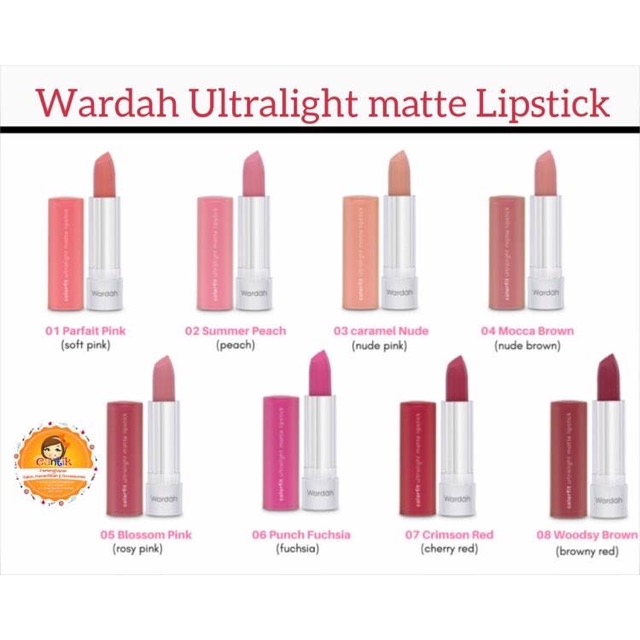 (hàng Mới Về) Son Lì Siêu Nhẹ Trang Điểm Phong Cách Hàn Quốc Wardah | BigBuy360 - bigbuy360.vn