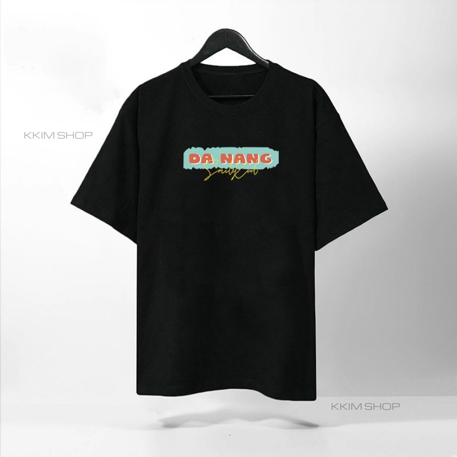 Áo thun tay lỡ ĐÀ NẴNG, Áo phông 63 tỉnh thành Form rộng oversize, chất liệu Cotton KKIMSHOP