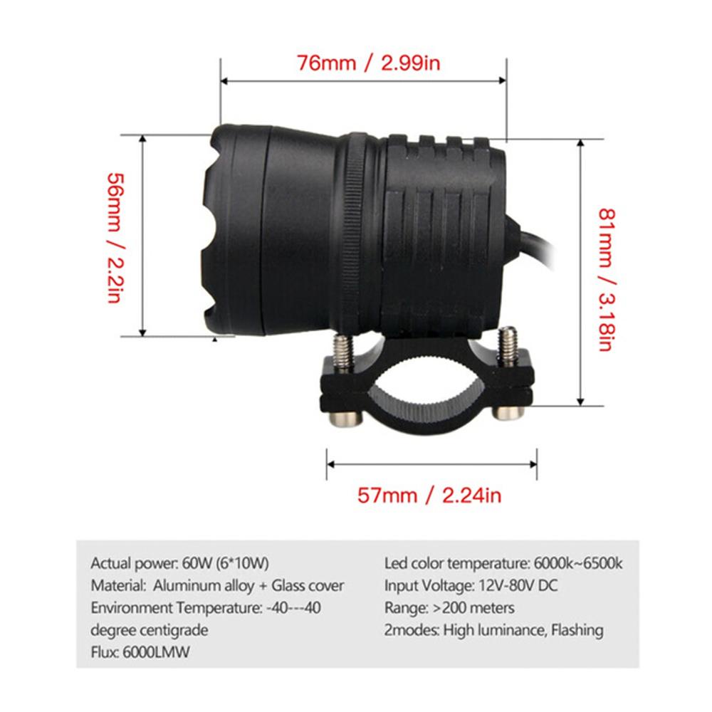 Đèn Pha VANES1 Kèm Công Tắc Chuyên Dụng Cho Xe Mô Tô