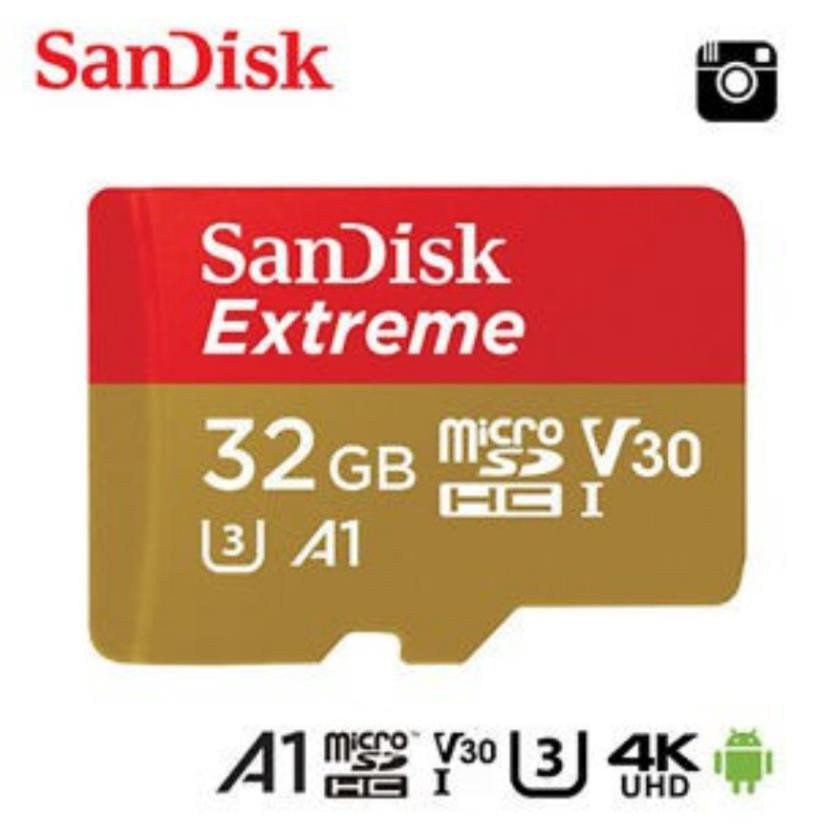 (giá khai trương) [Mã ELFLASH5 giảm 20K đơn 50K] Thẻ nhớ microSDXC Extreme 667X A1 V30 4K 64GB/32GB UHS-I U3 100MB/s | BigBuy360 - bigbuy360.vn